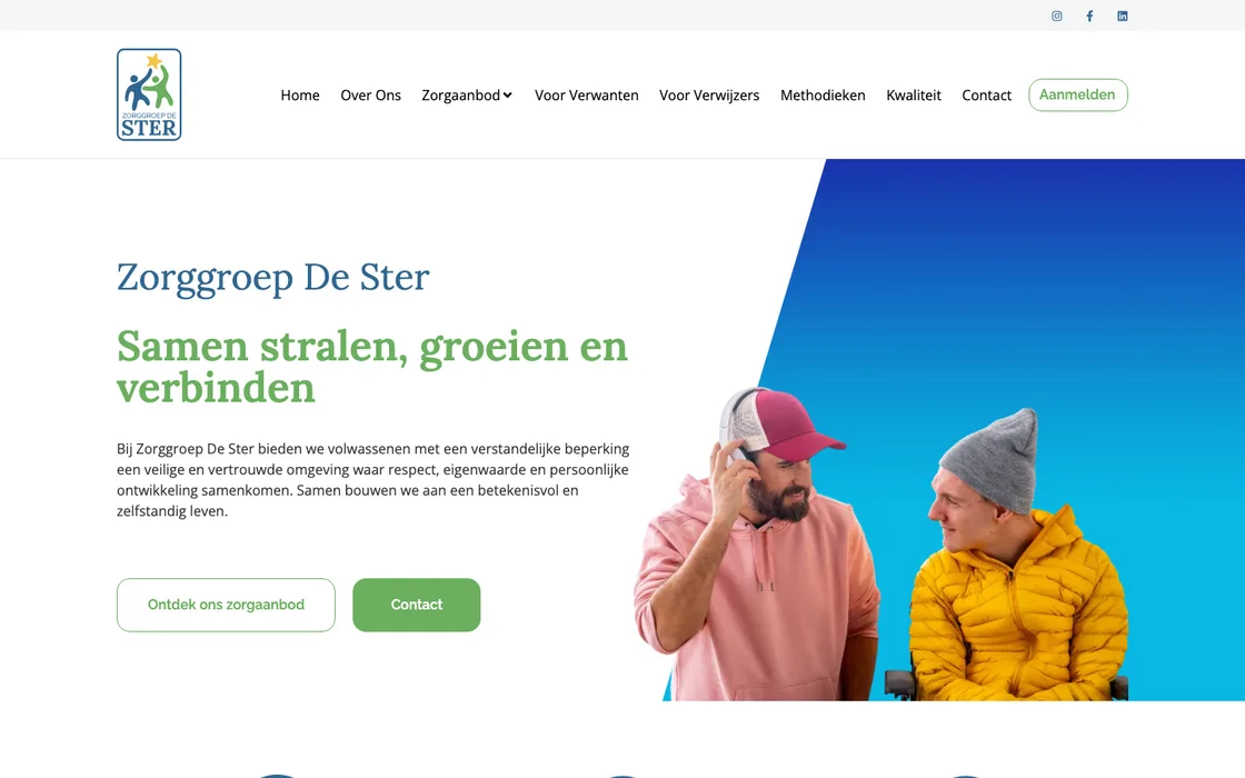 De locatiepagina Ureterp van de website van Zorggroep De Ster